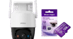 Cámara WiFi Hogar y Oficina de 5MP + Memoria microSD 128 GB WD Purple