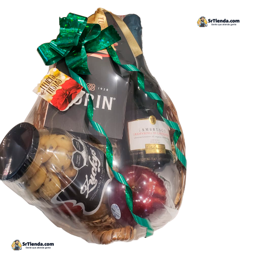 Canasto para clientes básico con Lambrusco